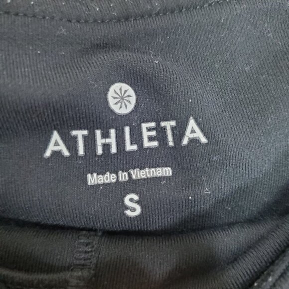 ATHLETA Womens leggings sz s flare connect capri gray black marble compression - Picture 4 of 11